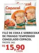 Assaí Atacadista Copacol - filé de coxa e sobrecoxa de frango temperado congelado oferta