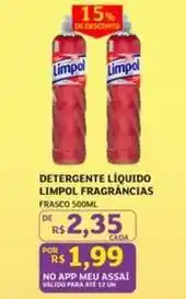 Assaí Atacadista Limpol - detergente líquido fragrancias oferta