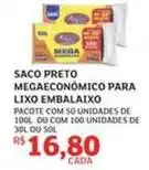 Assaí Atacadista Mega - saco preto megaeconómico para lixo oferta