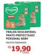 Assaí Atacadista Personal - fralda descartável pants protect&sec baby oferta