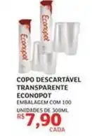 Assaí Atacadista De - copo descartável transparente econopot oferta
