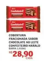 Assaí Atacadista Harald - cobertura fracionada sabor chocolate ao leite confeiteiro oferta