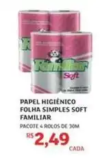 Assaí Atacadista Familiar - papel higiênico folha simples soft oferta