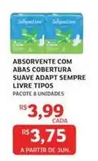 Assaí Atacadista Suave - absorvente com abas oferta