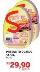 Assaí Atacadista Sadia - presunto cozido oferta