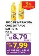 Assaí Atacadista Dafruta - suco de maracujá concentrado oferta