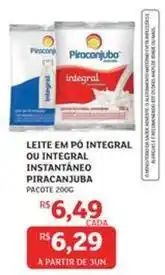 Assaí Atacadista Piracanjuba - leite em pó integral ou integral instantâneo oferta