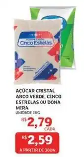 Assaí Atacadista Estrelas - açúcar cristal arco verde, escala oferta
