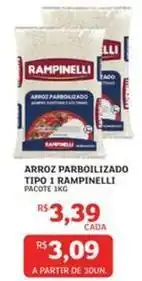Assaí Atacadista Rampinelli - arroz parboilizado tipo 1 oferta