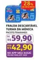 Assaí Atacadista De - fralda descartável turma da mônica oferta