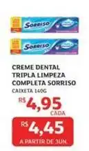 Assaí Atacadista Sorriso - creme dental tripla limpeza completa oferta