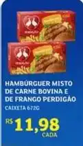 Assaí Atacadista Perdigão - hamburguer misto de carne bovina e de frango oferta