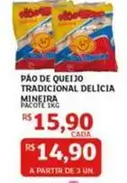 Assaí Atacadista Q delicia - pão de queijo tradicional oferta