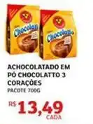 Assaí Atacadista 3 corações - achocolatado em pó chocolatto oferta