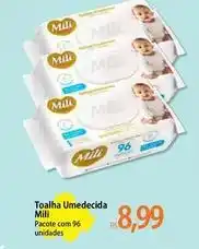 Atacadão Mili - toalha umedecida oferta