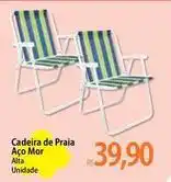 Atacadão De - cadeira de praia aço mor oferta