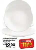 Fort Atacadista Tramontina - prato de sobremesa 19cm porcelana oferta