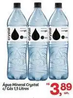 Fort Atacadista Crystal - água mineral c/ gás 1,5 litros oferta
