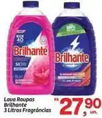 Fort Atacadista Brilhante - lava roupas 3 litros fragrâncias oferta