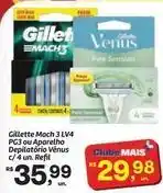 Fort Atacadista Gillette - mach 3 lv4 pg3 ou aparelho depilatorio venus oferta