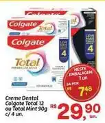 Fort Atacadista Colgate - creme dental total 12 ou total mint oferta