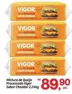 Fort Atacadista Vigor - mistura de queijo processado sabor cheddar oferta