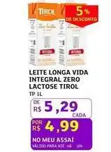 Assaí Atacadista Tirol - leite longa vida integral zero lactose oferta