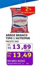 Assaí Atacadista Nutripar - arroz branco tipo 1 oferta