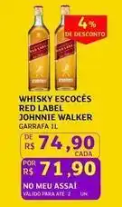 Assaí Atacadista Johnnie walker - whisky escoces red label oferta