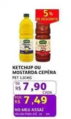 Assaí Atacadista Cepêra - ketchup ou mostarda oferta
