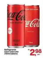 Fort Atacadista Coca-cola - refrigerante lata 310ml sabores oferta