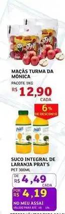 Assaí Atacadista Pacote - suco integral de laranja oferta
