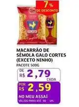 Assaí Atacadista Ninho - macarrão de semola galo cortes (exceto ) oferta