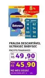 Assaí Atacadista Babysec - fralda descartável ultrasec oferta