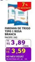 Assaí Atacadista Pena branca - farinha de trigo tipo 1 rosa oferta