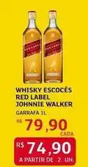 Assaí Atacadista Johnnie walker - whisky escoces red oferta