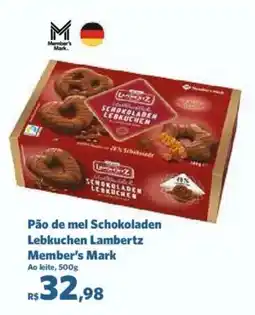 Sam's Club Pão de mel Schokoladen Lebkuchen Lambertz oferta