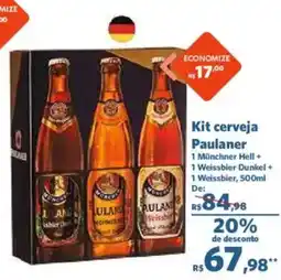 Sam's Club Kit cerveja Paulaner oferta