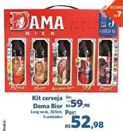 Sam's Club Kit cerveja Dama Bier oferta
