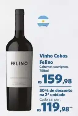 Sam's Club Vinho Cobos Felino oferta