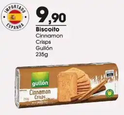 Zaffari Biscoito Cinnamon Crisps Gullón oferta