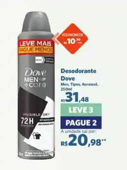 Sam's Club Desodorante Dove Men, Tipos, Aerossol oferta