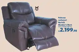 Sam's Club Poltrona reclinável norfolk oferta