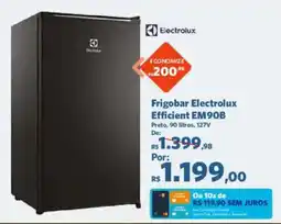 Sam's Club Frigobar electrolux efficient em90b oferta