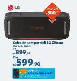Sam's Club Caixa de som portátil lg xboom oferta