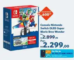 Sam's Club Console nintendo switch oled super mario bros wonder oferta