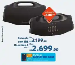 Sam's Club Caixa de som JBL Boombox 4 Preta oferta