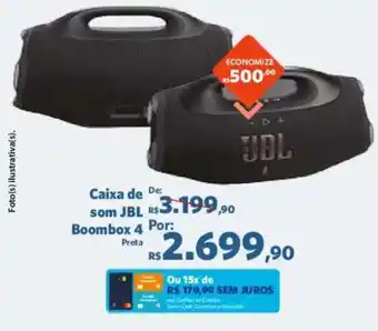 Sam's Club Caixa de som JBL Boombox 4 Preta oferta