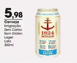 Zaffari Cerveja Imigração Zero Carbo Sem Glúten Lager oferta