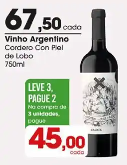 Zaffari vinho argentino cordero con piel de lobo oferta